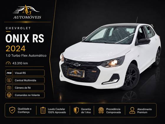 CHEVROLET ONIX 1.0 TURBO FLEX RS AUTOMÁTICO CHEVROLET ONIX 1.0 TURBO FLEX RS AUTOMÁTICO